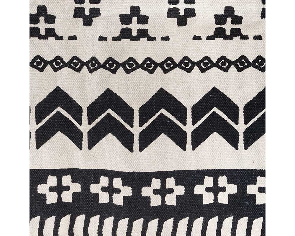 Памучен килим Delhi , бял с черен орнамент - Системи за съхранение