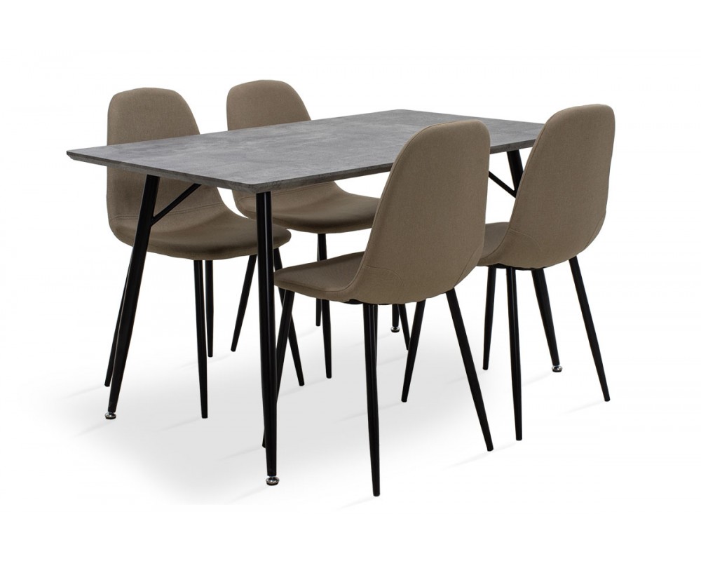 Комплект за трапезария Conor в комбиниран цвят - Комплекти маси и столове
