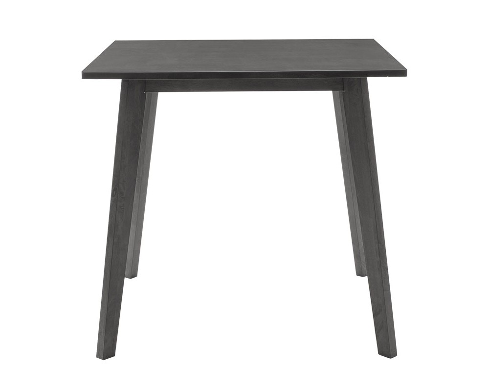 Dining set Benson - Orlean pakoworld 5pcs 80x80x75cm in rustic grey - grey fabric - Dining set Benson - Orlean pakoworld 5pcs 80x80x75cm in rustic grey - grey fabric -