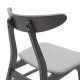 Dining set Benson - Orlean pakoworld 5pcs 80x80x75cm in rustic grey - grey fabric - Dining set Benson - Orlean pakoworld 5pcs 80x80x75cm in rustic grey - grey fabric -
