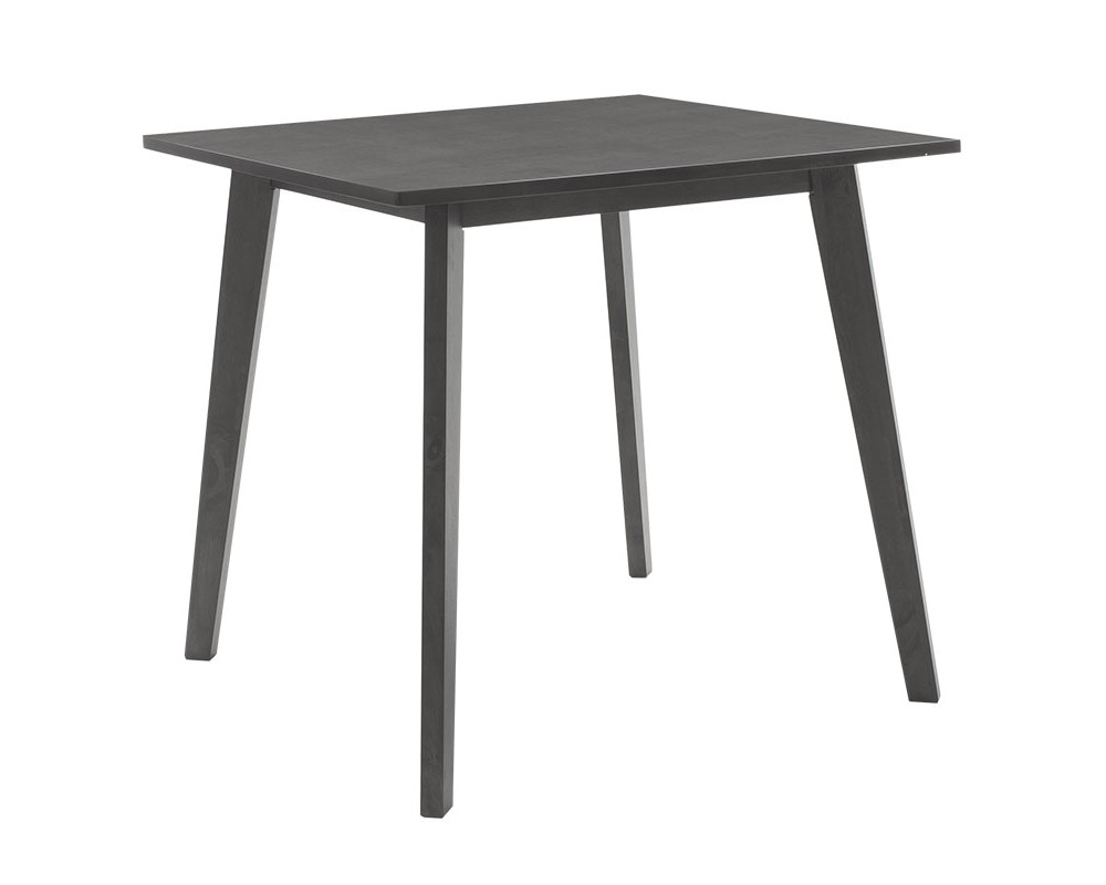 Dining set Benson - Toto pakoworld 5pcs 80x80x75cm in rustic grey - grey fabric - Dining set Benson - Toto pakoworld 5pcs 80x80x75cm in rustic grey - grey fabric -