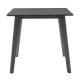 Dining set Benson - Toto pakoworld 5pcs 80x80x75cm in rustic grey - grey fabric - Dining set Benson - Toto pakoworld 5pcs 80x80x75cm in rustic grey - grey fabric -