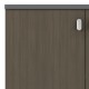 Офис шкаф професионален нисък Denith pakoworld въглен-орех 80x40x80см - Офис шкафове