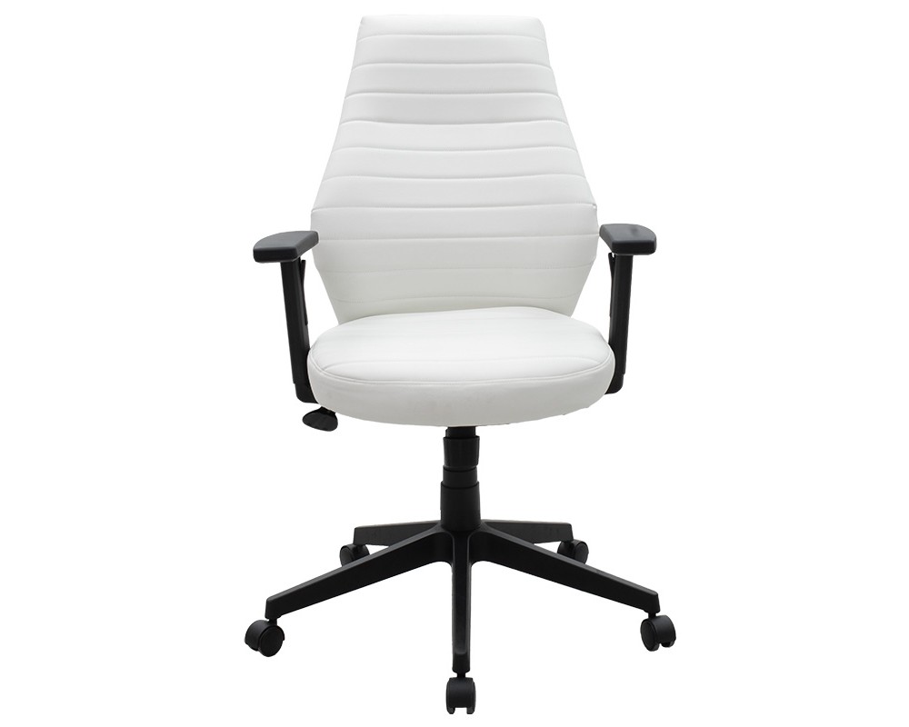 Manager office chair Benno pakoworld with PU in white colour - Manager office chair Benno pakoworld with PU in white colour -