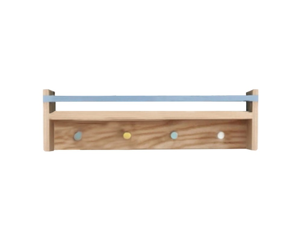 Hanger Dorian pakoworld natural-light blue 50x10x18cm - Hanger Dorian pakoworld natural-light blue 50x10x18cm -