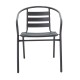 Градински стол Tade в черен цвят - Градински столове