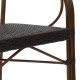 Garden armchair Paula pakoworld metal-pe rattan brown -