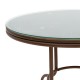 Garden table Paula pakoworld metal-pe rattan brown D60x60cm - Garden table Paula pakoworld metal-pe rattan brown D60x60cm -