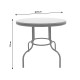 Garden table Paula pakoworld metal-pe rattan brown D90x75cm -