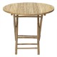 Obbie pakoworld folding bamboo table natural D90x77cm - Obbie pakoworld folding bamboo table natural D90x77cm -
