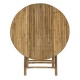 Obbie pakoworld folding bamboo table natural D90x77cm - Obbie pakoworld folding bamboo table natural D90x77cm -