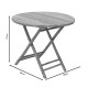 Obbie pakoworld folding bamboo table natural D90x77cm - Obbie pakoworld folding bamboo table natural D90x77cm -