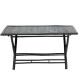 Badou pakoworld folding bamboo table black 150x80x77cm - Badou pakoworld folding bamboo table black 150x80x77cm -