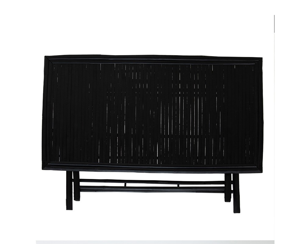 Badou pakoworld folding bamboo table black 150x80x77cm - Badou pakoworld folding bamboo table black 150x80x77cm -
