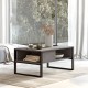 Honora pakoworld coffee table anthracite antique-black 100x60x44.5cm -