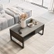 Honora pakoworld coffee table anthracite antique-black 100x60x44.5cm -