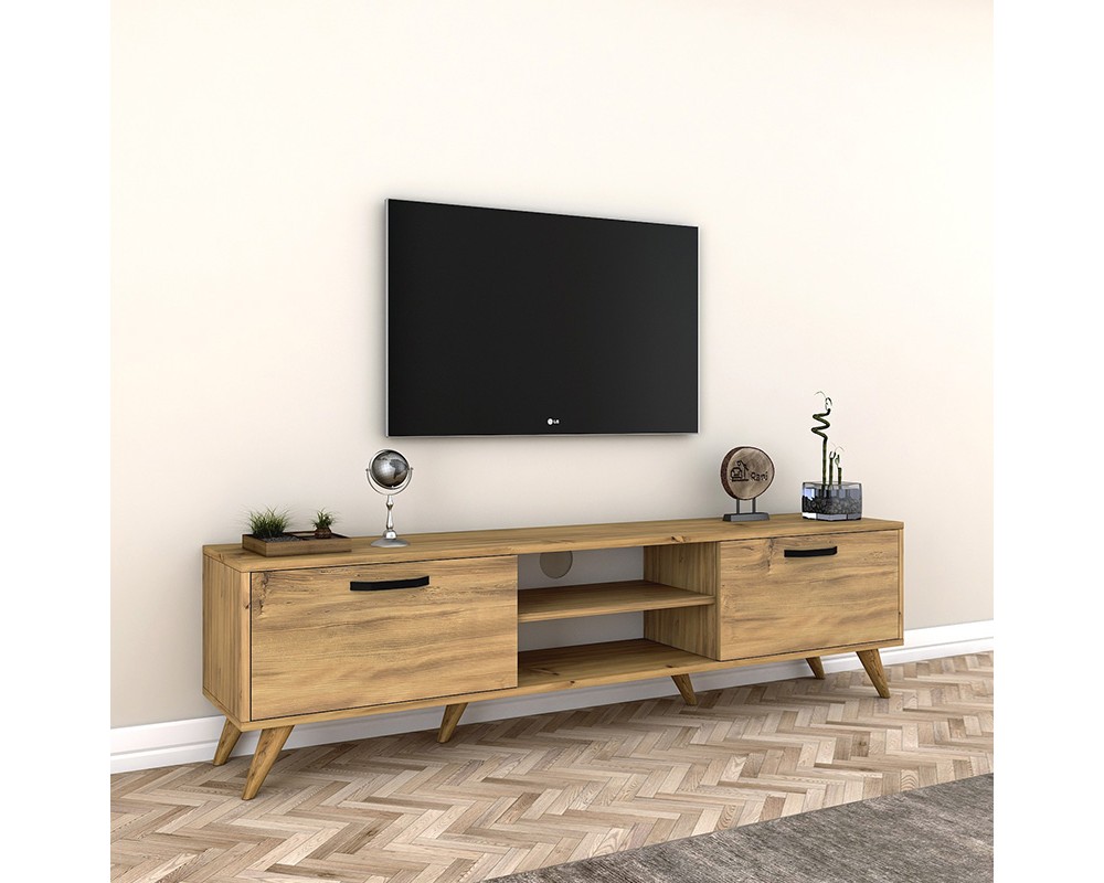 Тв шкаф 1802 от ПДЧ сонома 180x35x48,5cm - ТВ Шкафове