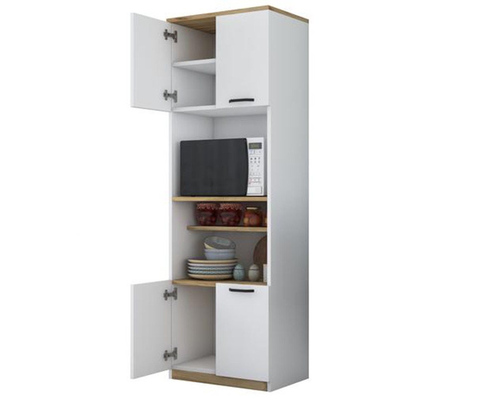 Rowan pakoworld white-walled floor shelf 60x42x182cm - Rowan pakoworld white-walled floor shelf 60x42x182cm -