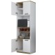Rowan pakoworld white-walled floor shelf 60x42x182cm - Rowan pakoworld white-walled floor shelf 60x42x182cm -