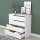 Chest of drawers Verena pakoworld white-walnut 80x47x92cm - Chest of drawers Verena pakoworld white-walnut 80x47x92cm -