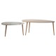 Coffee table Monty pakoworld oak-beige marble 116x46x46cm - Coffee table Monty pakoworld oak-beige marble 116x46x46cm -