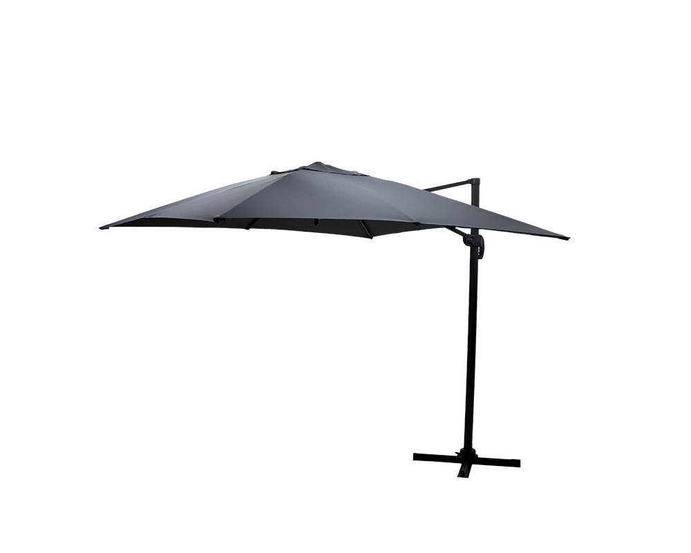 Garden hanging umbrella Raffaella pakoworld aluminum D3m anthracite - Garden hanging umbrella Raffaella pakoworld aluminum D3m anthracite -