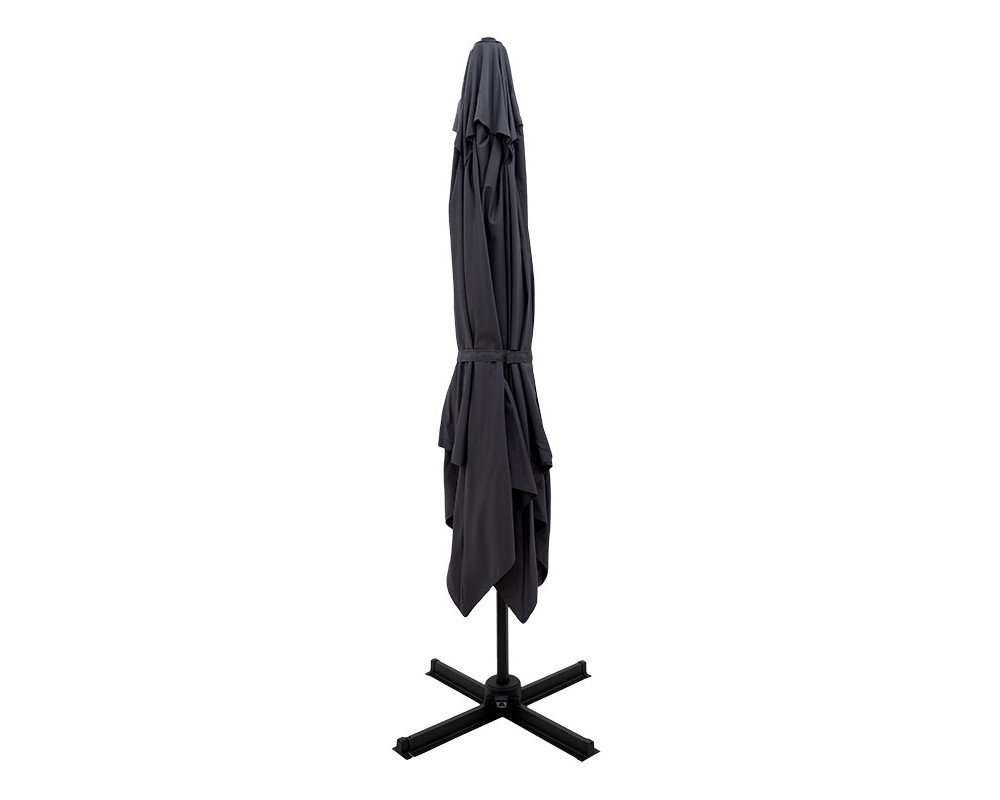 Garden hanging umbrella Raffaella pakoworld aluminum D3m anthracite - Garden hanging umbrella Raffaella pakoworld aluminum D3m anthracite -