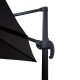 Garden hanging umbrella Raffaella pakoworld aluminum D3m anthracite - Garden hanging umbrella Raffaella pakoworld aluminum D3m anthracite -