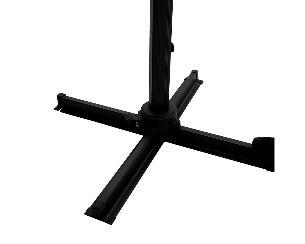Garden hanging umbrella Raffaella pakoworld aluminum D3m anthracite - Garden hanging umbrella Raffaella pakoworld aluminum D3m anthracite -