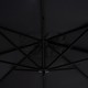 Garden hanging umbrella Raffaella pakoworld aluminum D3m anthracite - Garden hanging umbrella Raffaella pakoworld aluminum D3m anthracite -