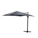 Garden hanging umbrella Raffaella pakoworld aluminum D3m anthracite - Garden hanging umbrella Raffaella pakoworld aluminum D3m anthracite -