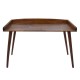 Office desk Brady  pakoworld natural pine wood walnut 119x59x75cm -