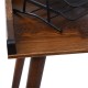 Office desk Brady  pakoworld natural pine wood walnut 119x59x75cm -