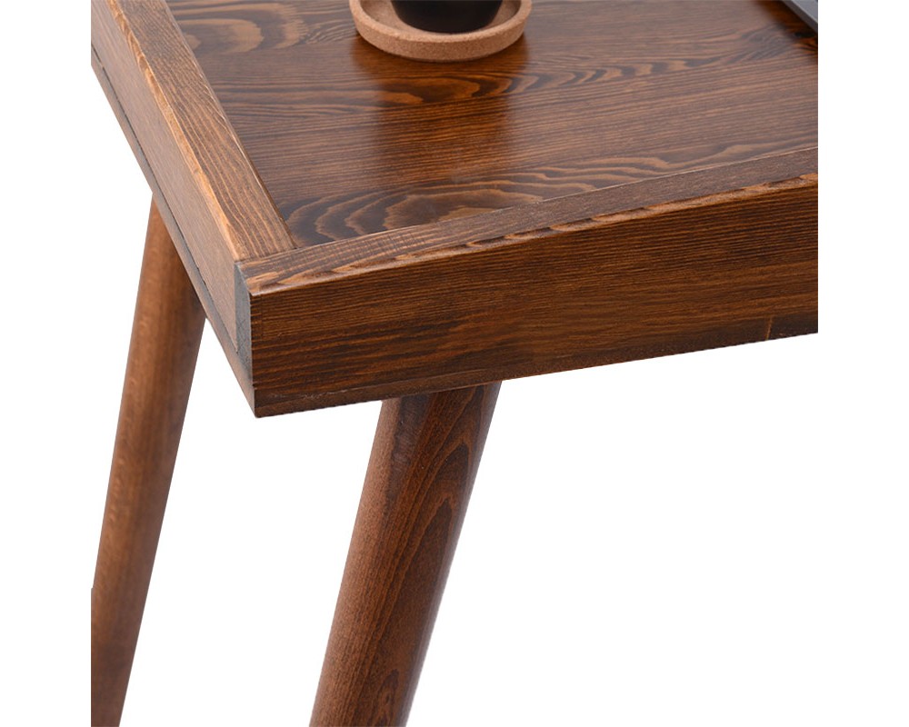 Office desk Brady  pakoworld natural pine wood walnut 119x59x75cm -