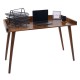 Office desk Brady  pakoworld natural pine wood walnut 119x59x75cm -
