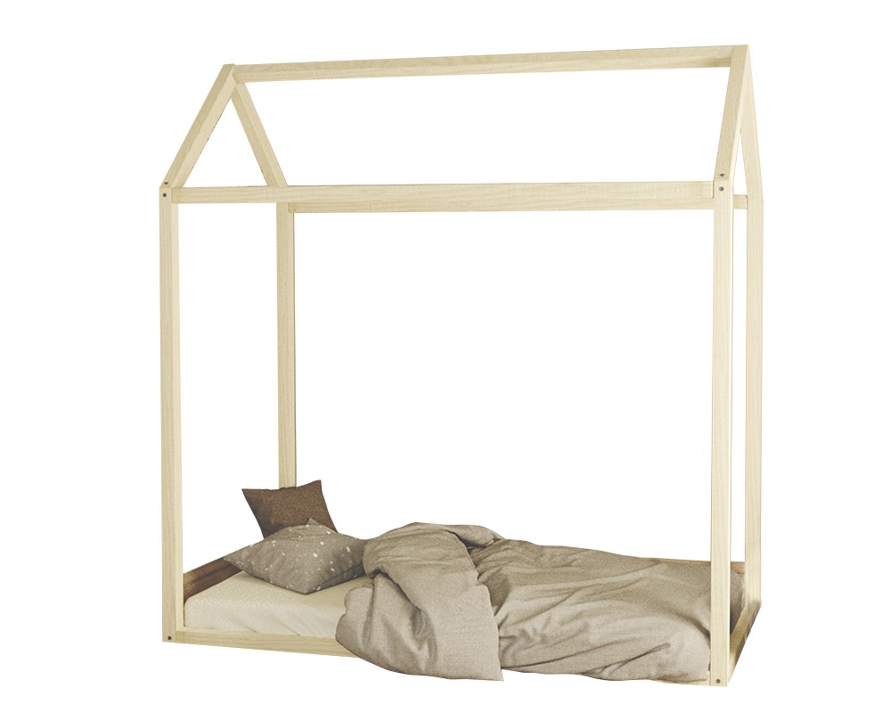 Children's bed Palace pakoworld pine wood natural color natural 70x140cm -