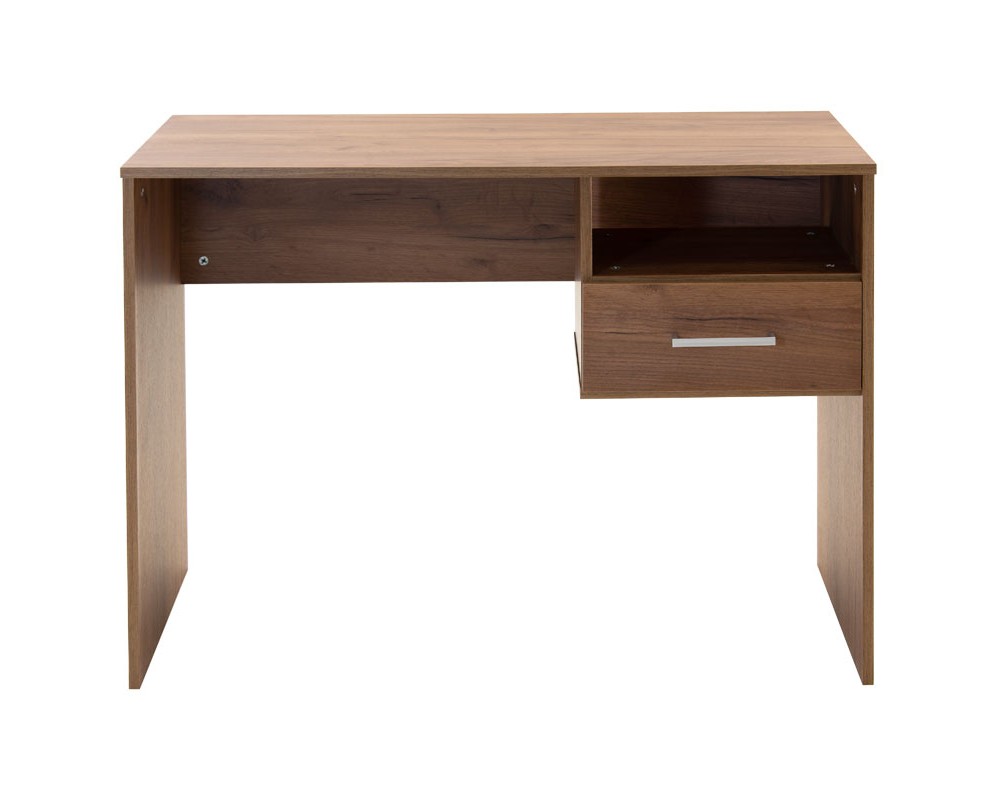 Work desk-chest of drawers Elise pakoworld walnut 100x50x74cm - Work desk-chest of drawers Elise pakoworld walnut 100x50x74cm -