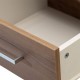 Work desk-chest of drawers Elise pakoworld walnut 100x50x74cm - Work desk-chest of drawers Elise pakoworld walnut 100x50x74cm -