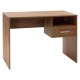 Work desk-chest of drawers Elise pakoworld walnut 100x50x74cm - Work desk-chest of drawers Elise pakoworld walnut 100x50x74cm -