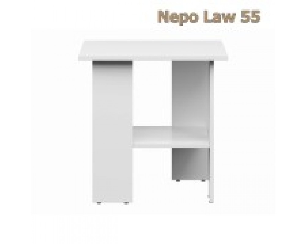 Холна маса NEPO LAW 55 - Бял - Холни маси