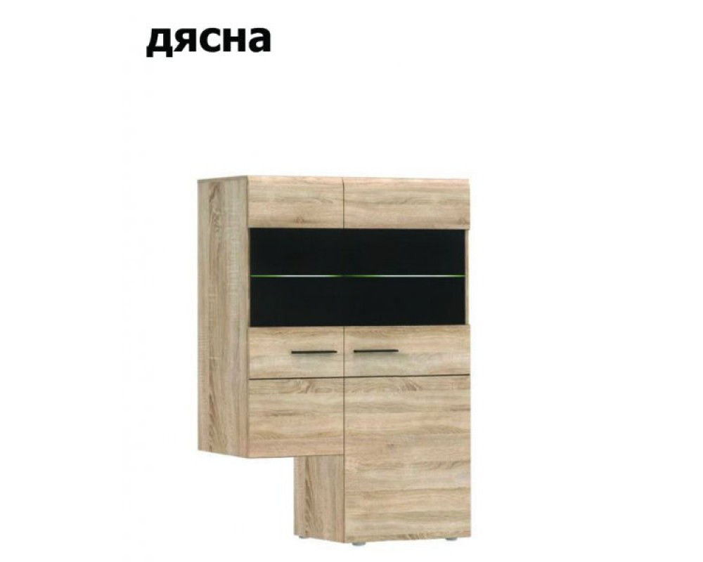Надстройка за ТВ шкаф Solo 2W P - ТВ Шкафове/Секции